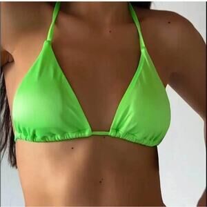 Vibrant Green Bikini Top